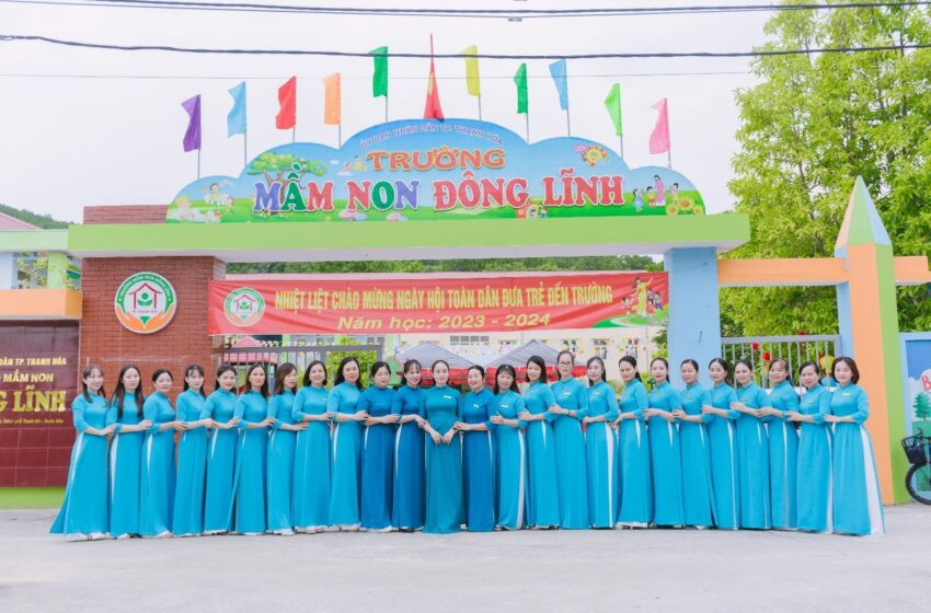  Tập thể trường mầm non Đông Lĩnh